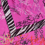 Graffiti-Schal aus recyceltem Polyester